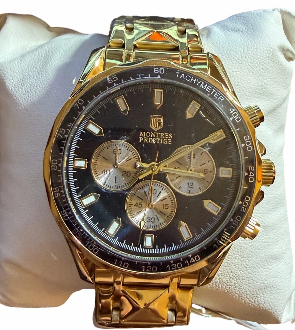 Montres Prestige X Invicta Men's Gold Tone Chronograph Quartz Watch